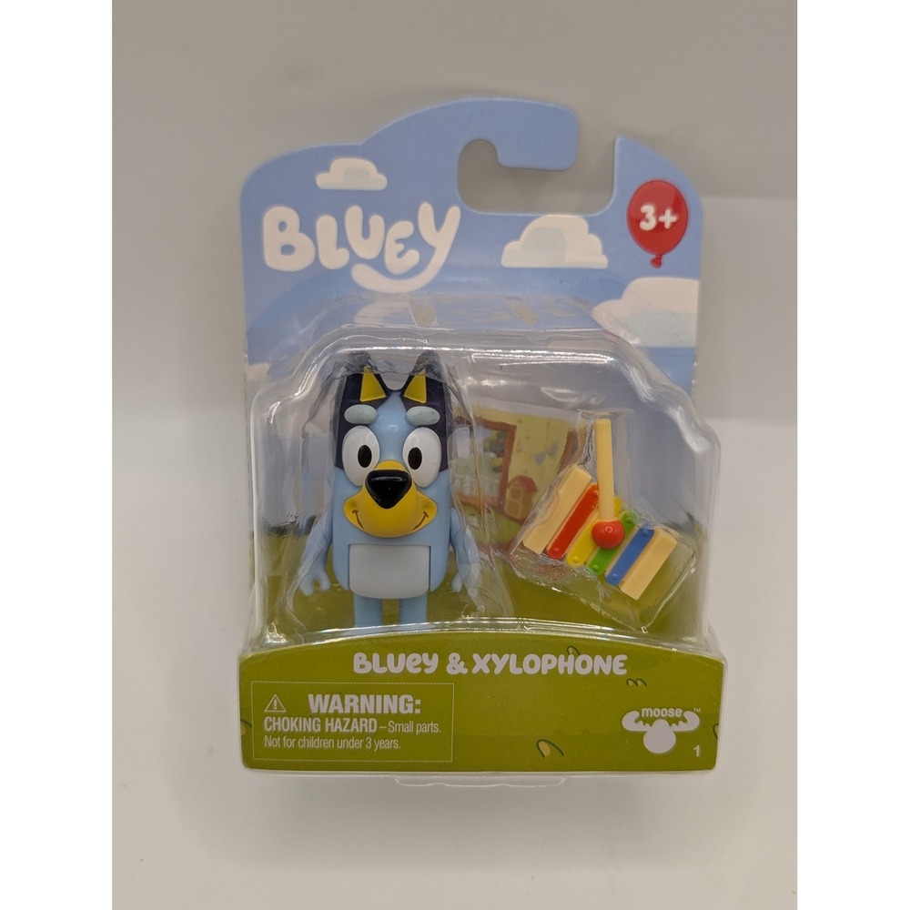 Bluey and Xylophone Figure Set Moose Toys Articulated Action Figure‎ 17347